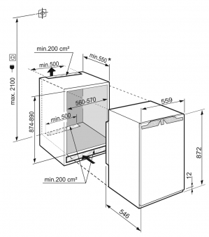 Liebherr Einbaukühlschrank IRc VS Elektro Prime 3950 
